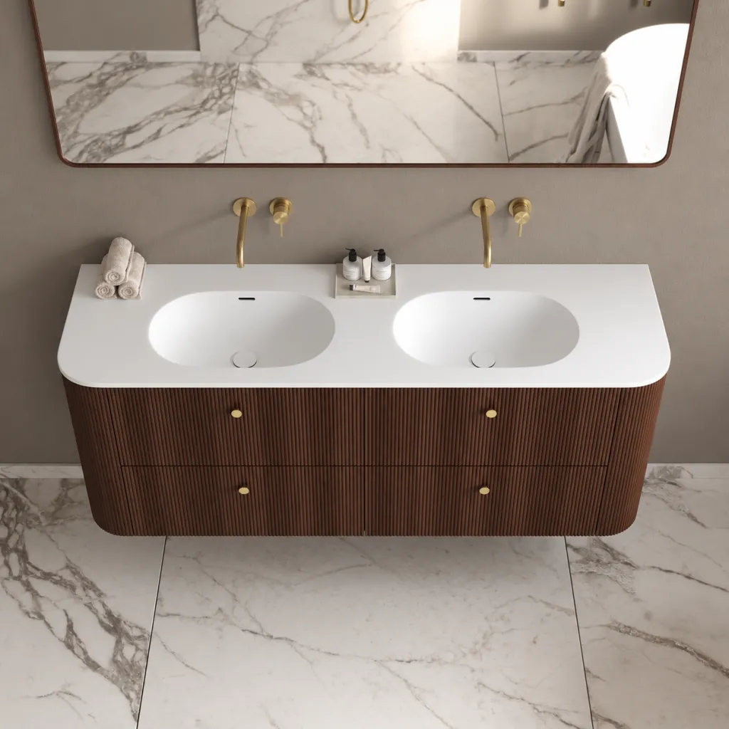 Noorwork 160D - Snickeri i valnöt inklusive mattvit Corian® diskbänk