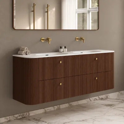 Noorwork 160D - Snickeri i valnöt inklusive mattvit Corian® diskbänk