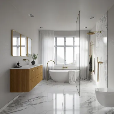 Noorwork 180 - Skåp i naturek inklusive mattvit Corian® diskbänk