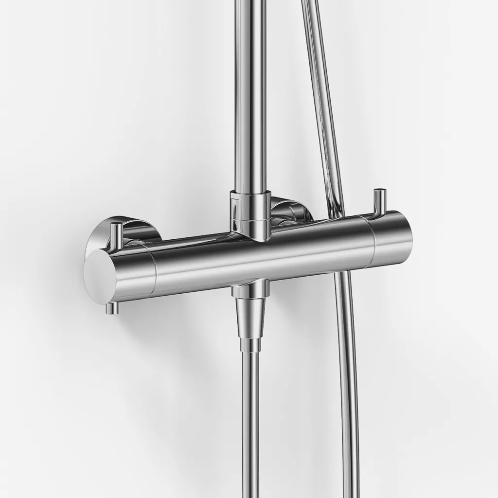 Classwell C900 S02 -  Termostatset XL Rain DeLuxe Ø30 EasyClean, Stick, Krom