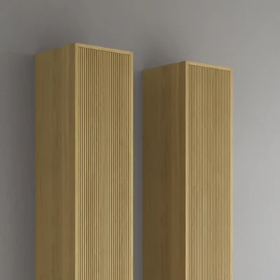 Noorwork NHC3317 - Snickarhögskåp i ljus naturek, 30x35x170 cm.