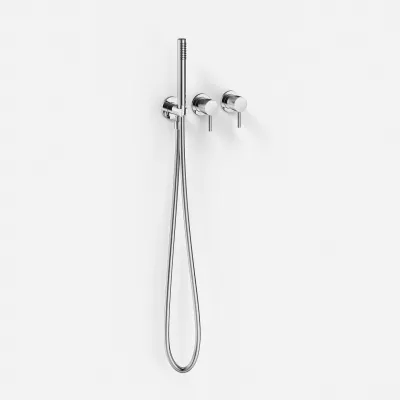 Semplice SBR801 S13 - Duschset Ø40 cm, Väggmonterad, Krom 