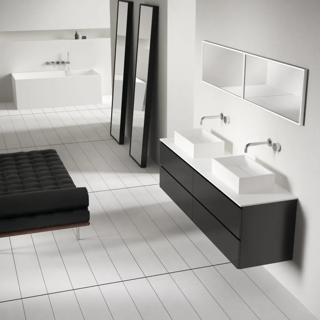 Plano 50 - 50x30 Tvättställ, Mattvitt SolidTec®