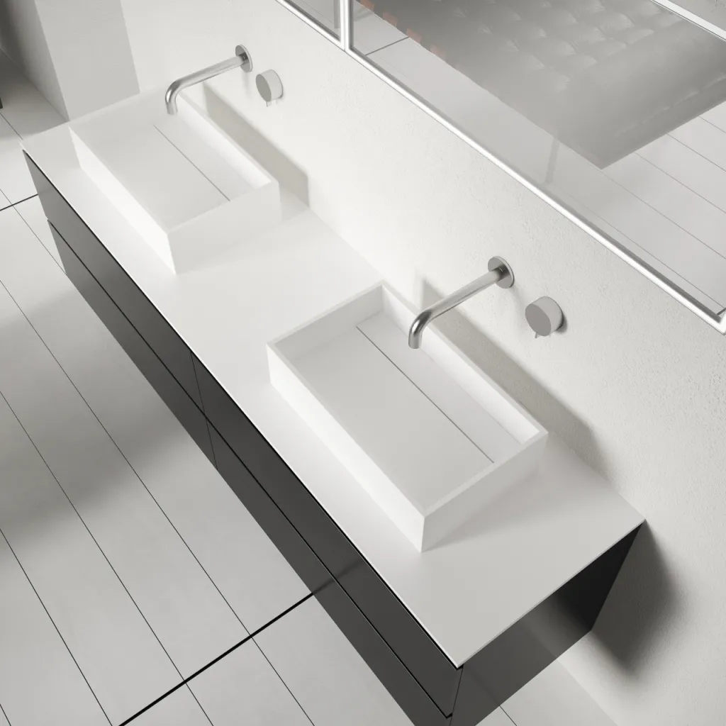 Plano 50 - 50x30 Tvättställ, Mattvitt SolidTec®