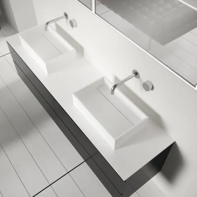 Plano 50 - 50x30 Tvättställ, Mattvitt SolidTec®