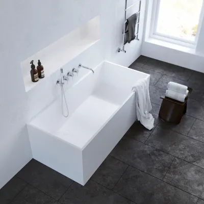Frozen Tub 158 - Badkar 158x68, Solid Matt White SolidTec®