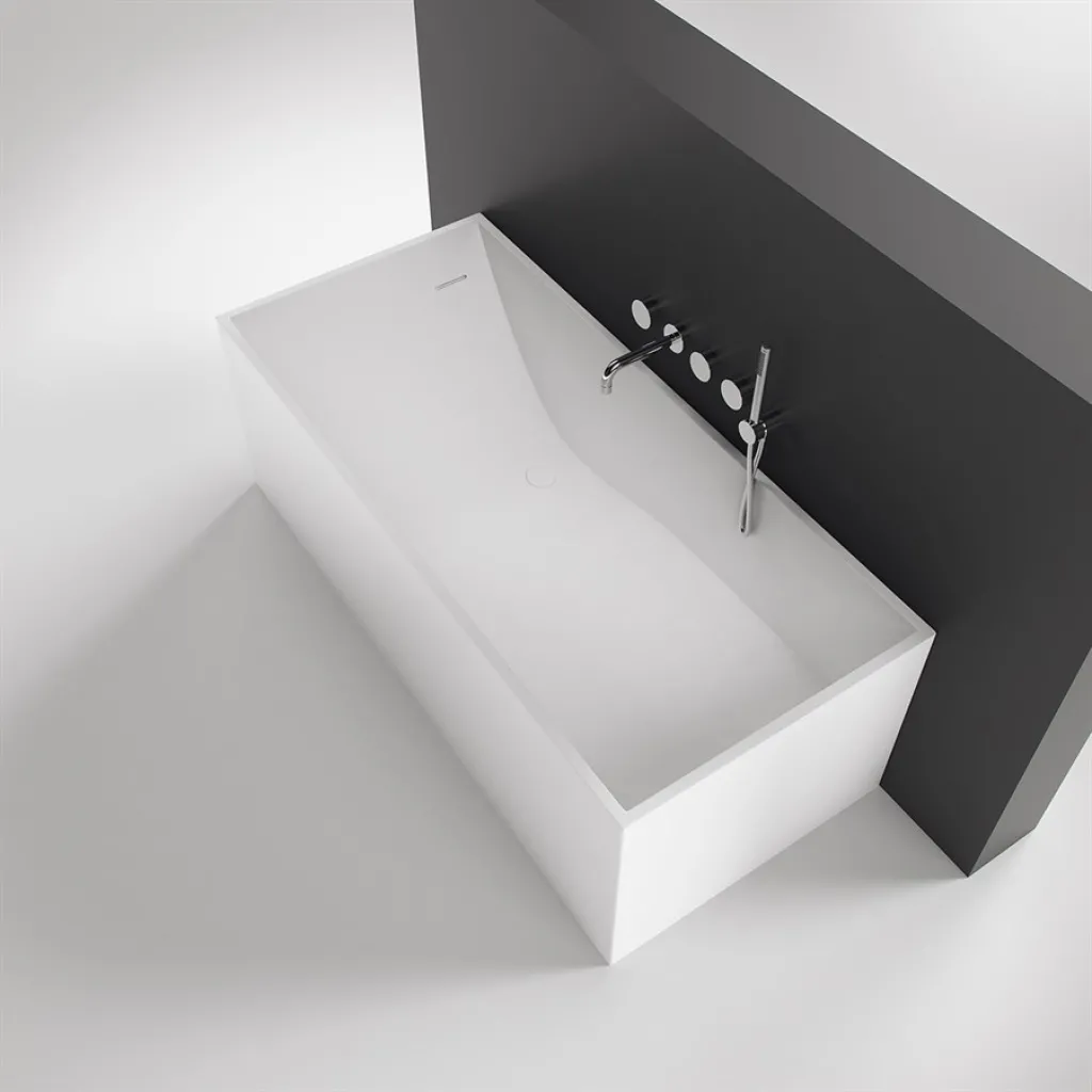 Frozen Tub 158 - Badkar 158x68, Solid Matt White SolidTec®