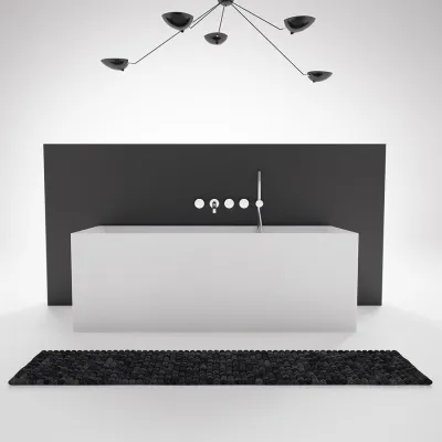 Frozen Tub 158 - Badkar 158x68, Solid Matt White SolidTec®