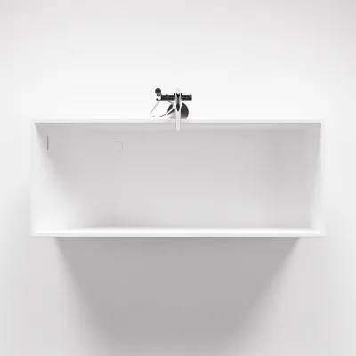 Frozen Tub 180 - Badkar 180x76, Massivt Matt vit SolidTec®