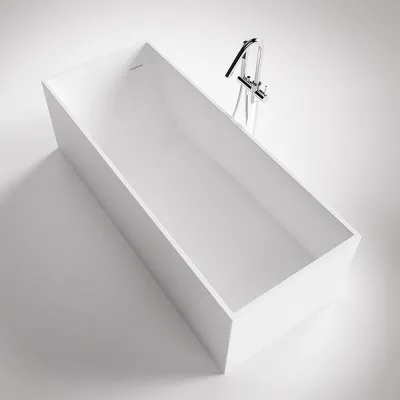 Frozen Tub 180 - Badkar 180x76, Massivt Matt vit SolidTec®