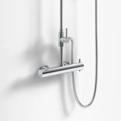 Semplice Rain DeLuxe STB6000 - Ø20, Termostatsats, Krom