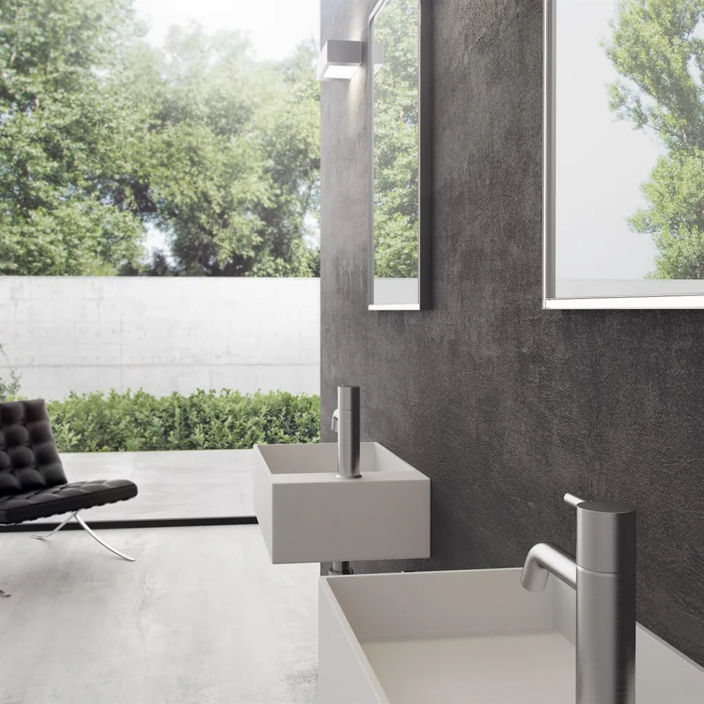 Kubo 50SL - 50x30, Diskbänk vänster Matt Vit SolidTec®