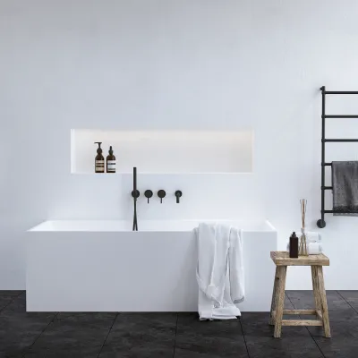 Frozen Tub 170 - Badkar 170x72, Massivt Matt VitSolidTec®
