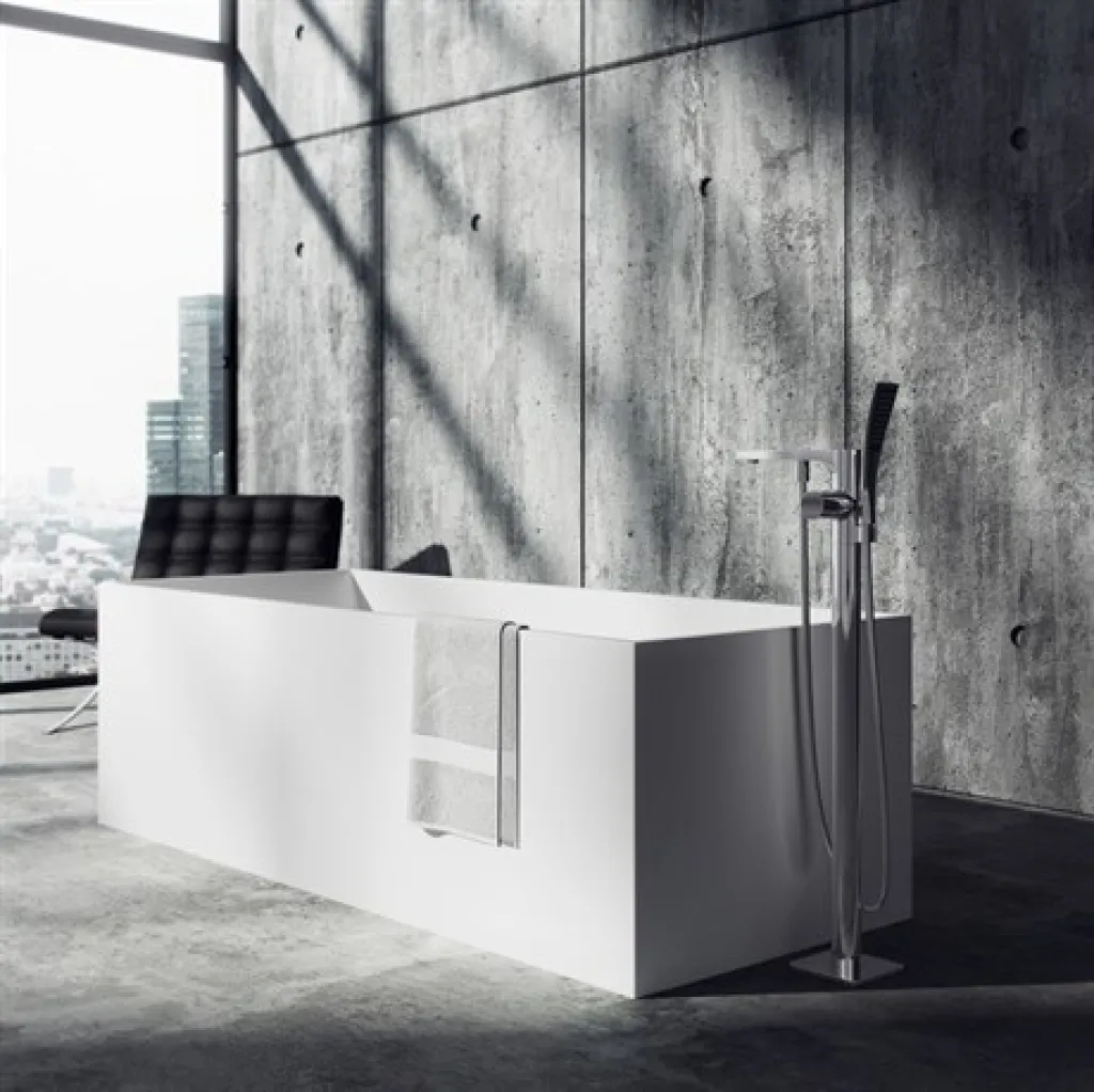 Frozen Tub 170 - Badkar 170x72, Massivt Matt VitSolidTec®
