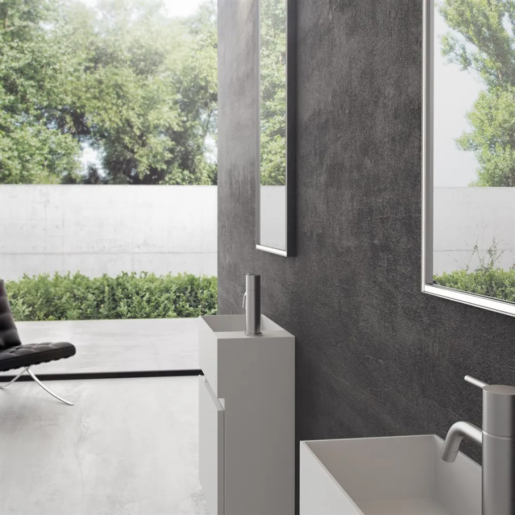 Compact 02L - Tvättskåp 40x20, Matt Vit SolidTec®