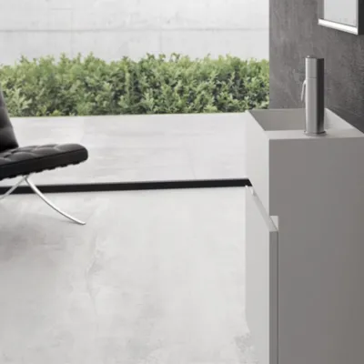 Compact 02L - Tvättskåp 40x20, Matt Vit SolidTec®