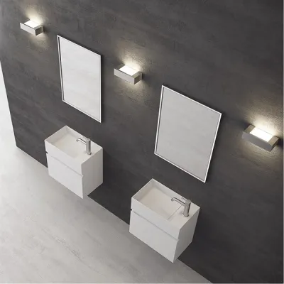 Compact 04L - Tvättskåp 50x30, Matt Vit SolidTec®