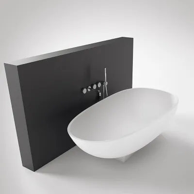 The Egg 181 - Badkar 181x93, Massiv Matt vit SolidTec®