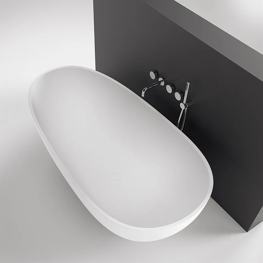 The Egg 181 - Badkar 181x93, Massiv Matt vit SolidTec®