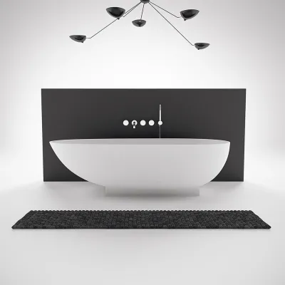 The Egg 181 - Badkar 181x93, Massiv Matt vit SolidTec®