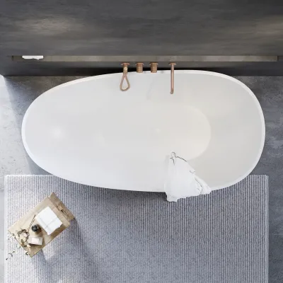 The Egg 181 - Badkar 181x93, Massiv Matt vit SolidTec®