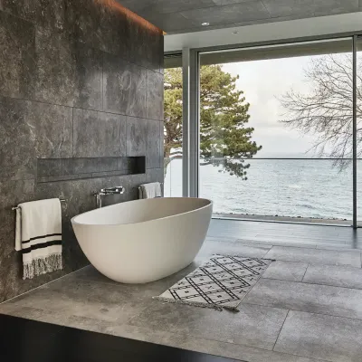 Boheme XL 170 - Badkar 170x88, Massivt Matt vit SolidTec®