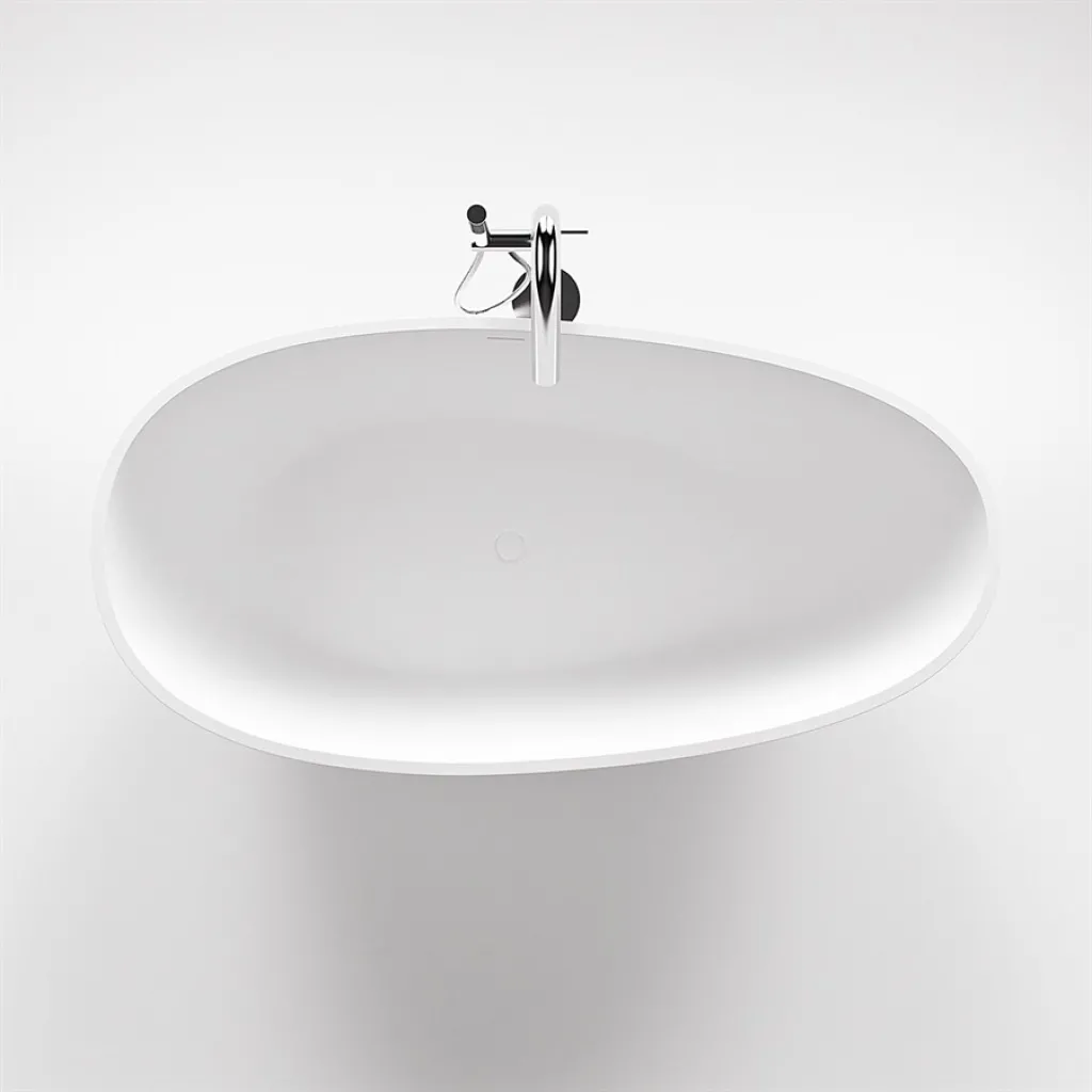 Boheme XL 170 - Badkar 170x88, Massivt Matt vit SolidTec®