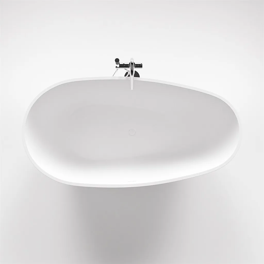 Boheme XL 180 - Badkar 180x90, Massiv Matt vit SolidTec®