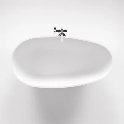 Boheme XL 180 - Badkar 180x90, Massiv Matt vit SolidTec®