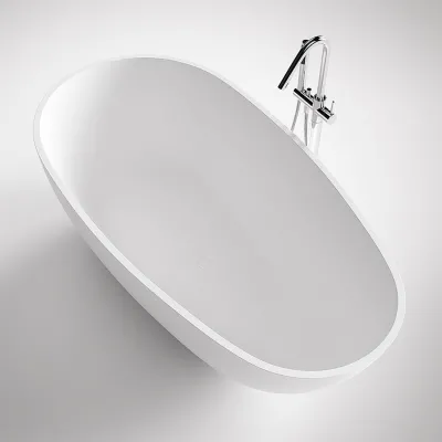Boheme XL 180 - Badkar 180x90, Massiv Matt vit SolidTec®
