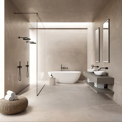 Boheme XL 180 - Badkar 180x90, Massiv Matt vit SolidTec®