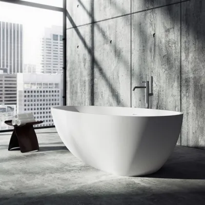 Boheme XL 180 - Badkar 180x90, Massiv Matt vit SolidTec®