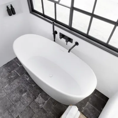 Casa 158 - Badkar 158 x 70, Solid Matt Vit SolidTec®