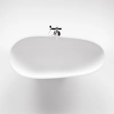 Boheme 182H - Badkar 182x82 x 59h, Massiv Matt vitt SolidTec®