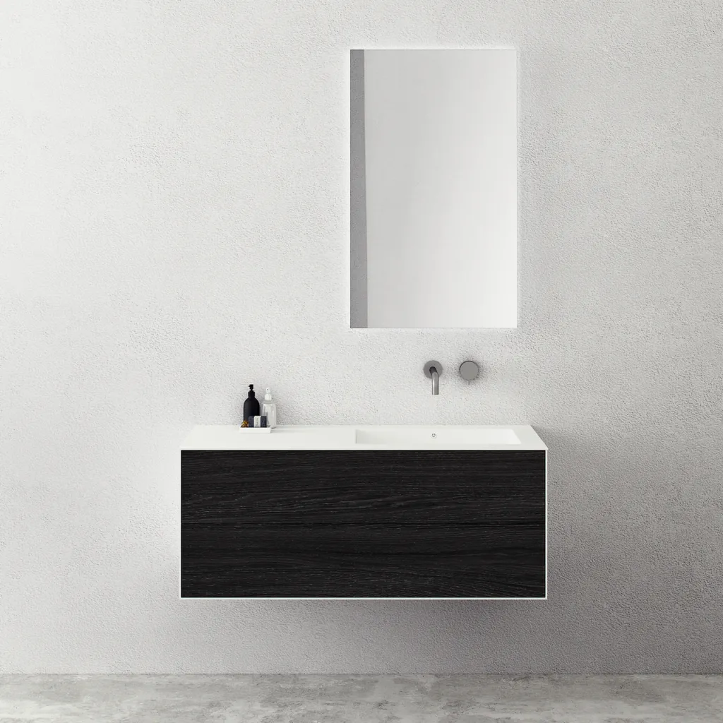Copenhagen Chic 120R - Corian®, rökt svart ek