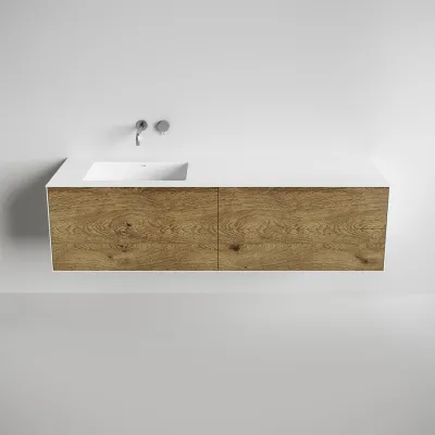 Copenhagen Chic 180L - Corian®, Raw Wild Oak