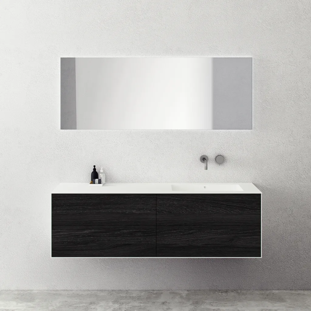 Copenhagen Chic 160R - Corian®, rökt svart ek