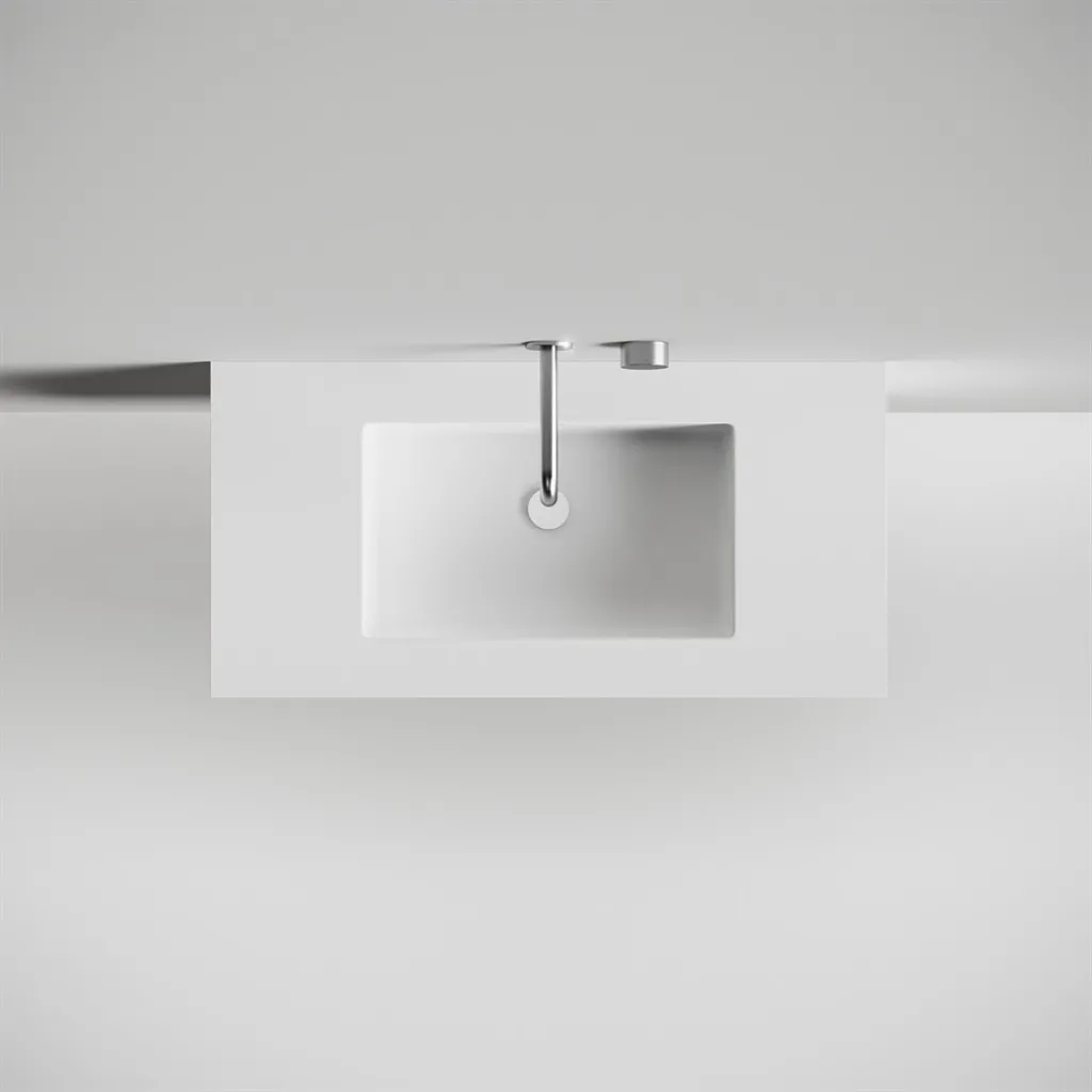 Copenhagen Chic 100 - Badrumsmöbler, Corian®, Mattvit