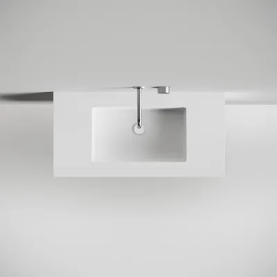 Copenhagen Chic 100 - Badrumsmöbler, Corian®, Mattvit