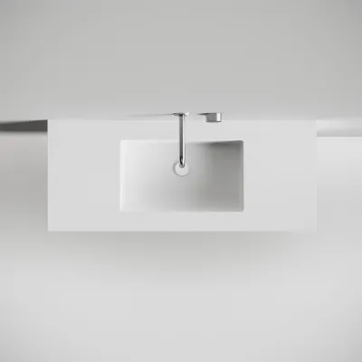 Copenhagen Chic 120 - Badrumsmöbler, Corian®, Mattvit