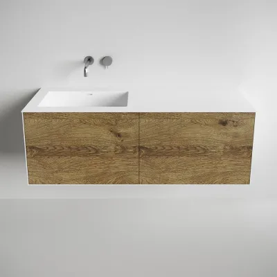 Copenhagen Chic 140L - Corian®, Raw Wild Oak