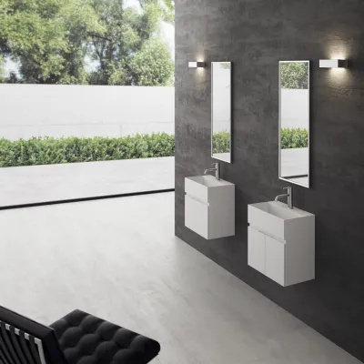 Compact 06 - Tvättskåp 50x30, Matt Vit SolidTec®