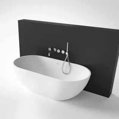 Pulcher® Mood 155 - Badkar 155x77, Matt Vit SolidTec®