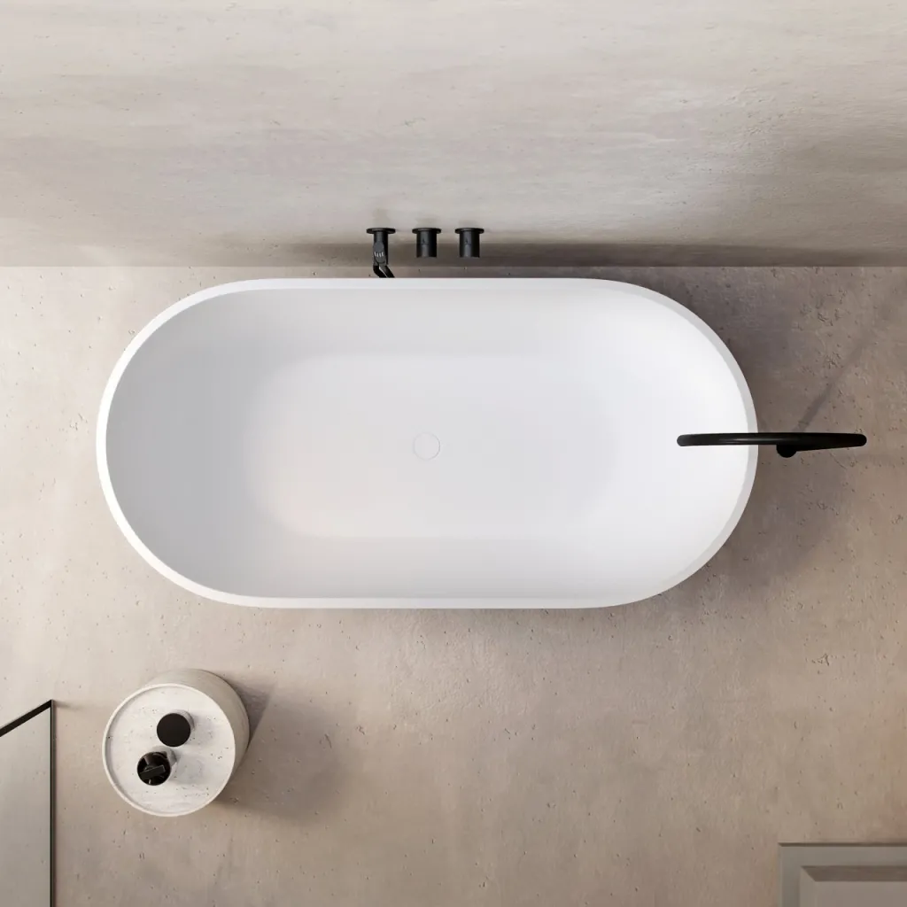 Pulcher® Mood 155 - Badkar 155x77, Matt Vit SolidTec®
