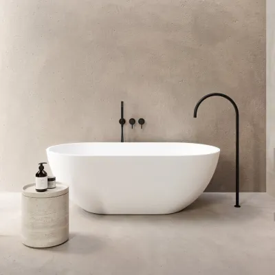 Pulcher® Mood 155 - Badkar 155x77, Matt Vit SolidTec®