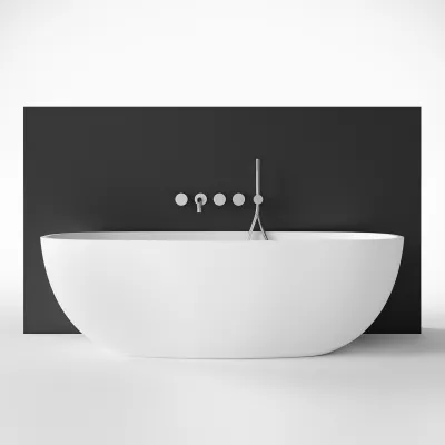 New Deep 170 - Badkar 170x72, Massiv Matt vit SolidTec®