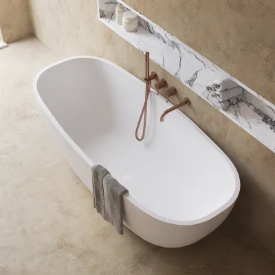 New Deep 170 - Badkar 170x72, Massiv Matt vit SolidTec®