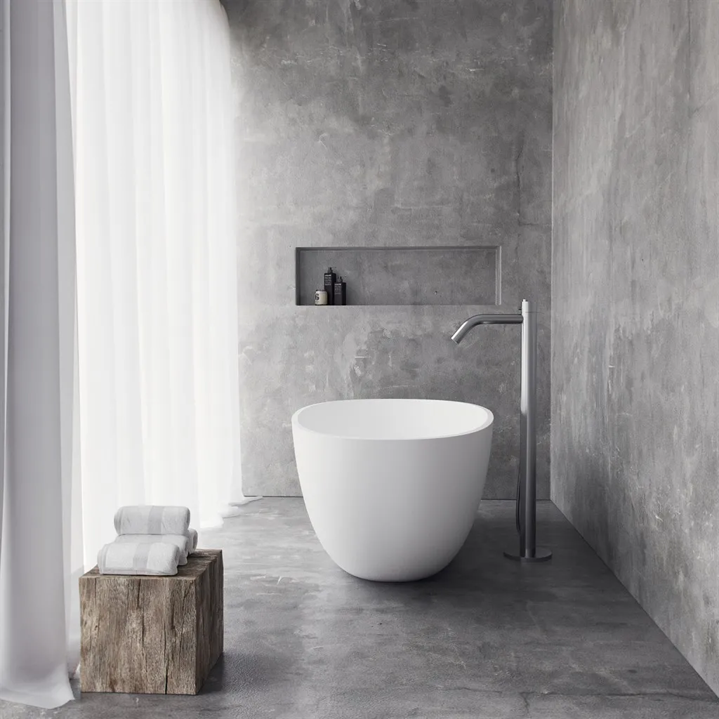 Boheme XL 150 - Badkar 150x76, Massiv Matt vit SolidTec®