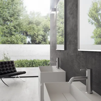 Compact 07 - Tvättställsskåp 60x35, Matt Vit SolidTec®