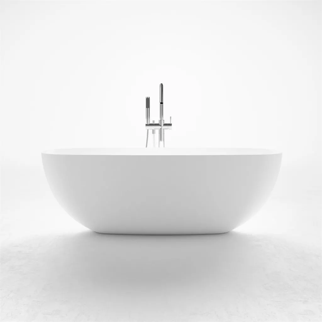 New Deep 162 - Badkar 162x80, Massiv Matt vit SolidTec®